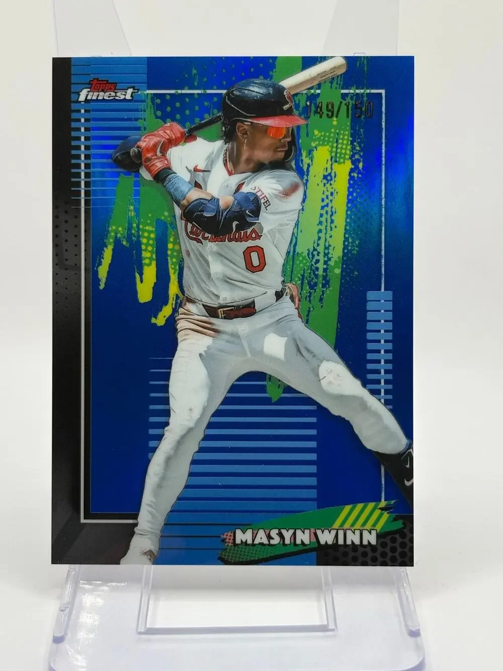 2026 Topps Finest Masyn Winn Blue Refractor 149/150 SP St. Louis Cardinals